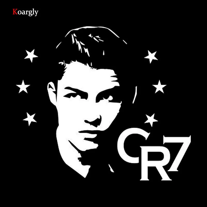 Koargly 15*17cm Cristiano Ronaldo glasses car sticker decals auto stickers accessories car