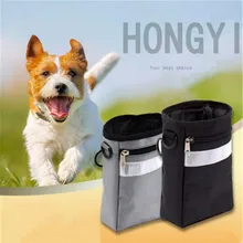 1 шт портативный собака сумка для угощений, закусок приманки сумка Уличная сумка для тренировок с регулируемый пояс мешок еды черного и серого цвета
