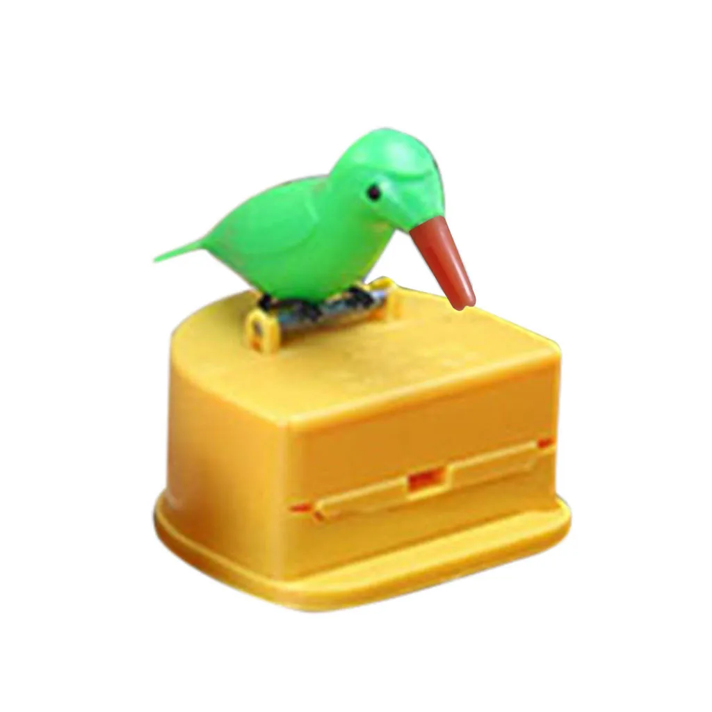 Toothpick Holder Dispenser Cute Bird Hummingbird Toothpick Dispenser Gag Gift Cleaning Teeth Table Decoration Toothpick Box - Цвет: E