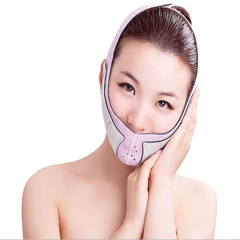 

Slim Face! Face Care Correction Bandage Mask Night and Day Using Slim Shaper Thin Face Belt Burn the Fat of Your Face T067