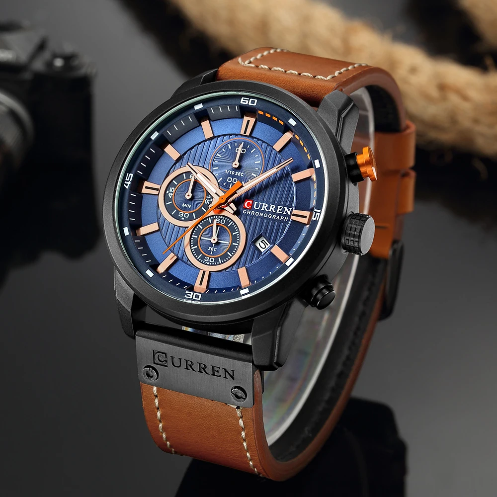 Curren Luxury Waterproof Men's Chronograph Sport Watch
