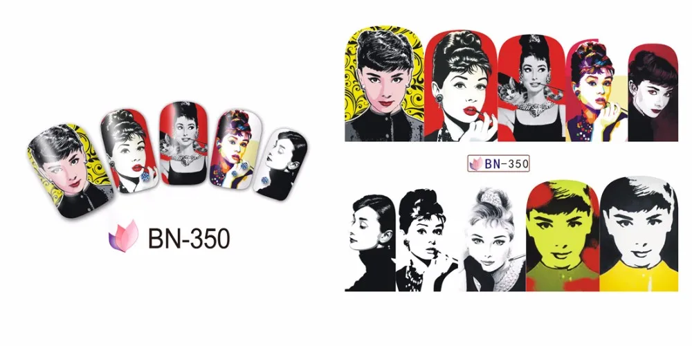 Nail Art Water Transfer Stickers Decals  (12)