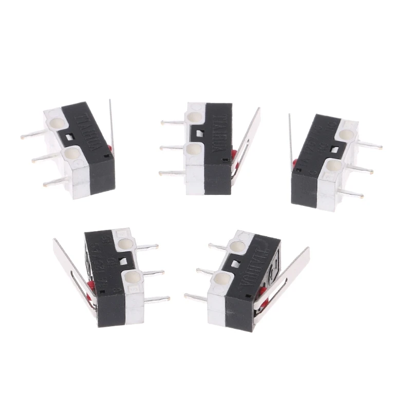 

5Pcs 1A 125V 3PIin Micro Limit Switches Lever Roller Arm Actuator SPDT Switch