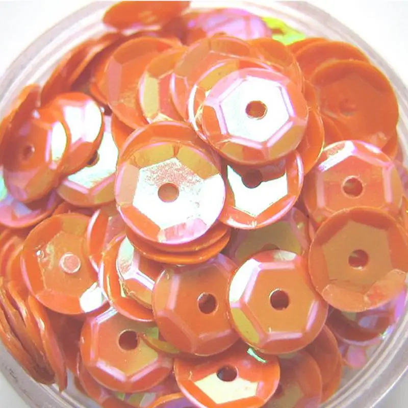 Orange 400 шт 6 мм DIY круглые Швейные Блестящие Блестки аксессуары для одежды разных цветов - Цвет: Orange