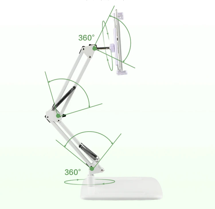 Регулируемая подставка для планшета, держатель, длинная рука, кровать, настольный металлический кронштейн для iPad Pro 11, мини-планшеты