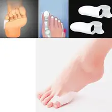 Силиконовый гелевый для ног пальцы два джинсы с прорехами небольшой раздилитель для косточки на ноге профилактика бурсита регулятор профилактика «косточек» на ноге по уходу за ногами