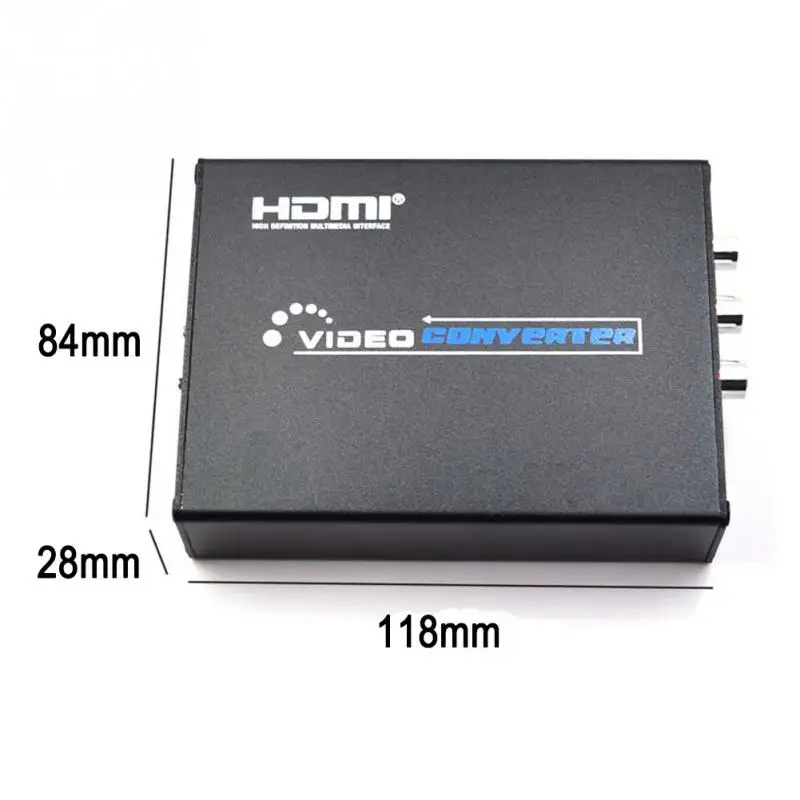 HD 1080 P для HDMI К AV/RCA CVBS адаптер мини HDMI2AV композитный видео конвертер телевизоров VHS