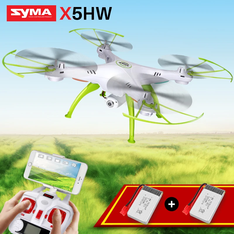 SYMA X5HW Радиоуправляемый Дрон с камерой Wifi FPV Трансмиссия 4CH Квадрокоптер