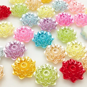 

20mm 10/30pcs/lot Colorful Artificial Pearls Beads Garland Flowers DIY Wedding Party Decoration Products Supply B0014
