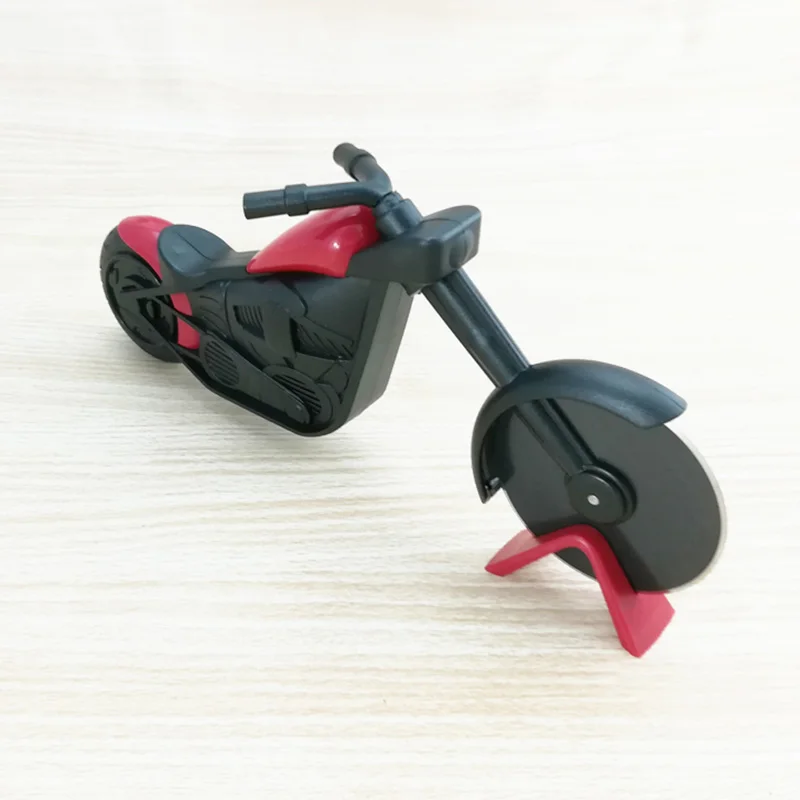 Motorcycle Pizza Cutter Wheel Stainless Steel Plastic Motorbike Roller Pizza Chopper Slicer E2S