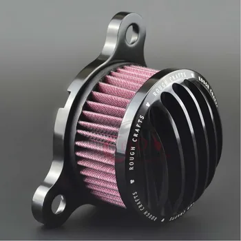 

Motorcycle Aluminum Alloy Rough Craft Air Cleaner + Intake Filter system Fits for Harley Sportster 2004-2014 XL New High Quality