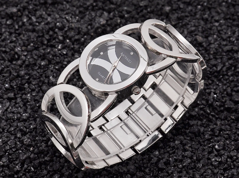 baosaili ouro relógios femininos círculos presente pulseira
