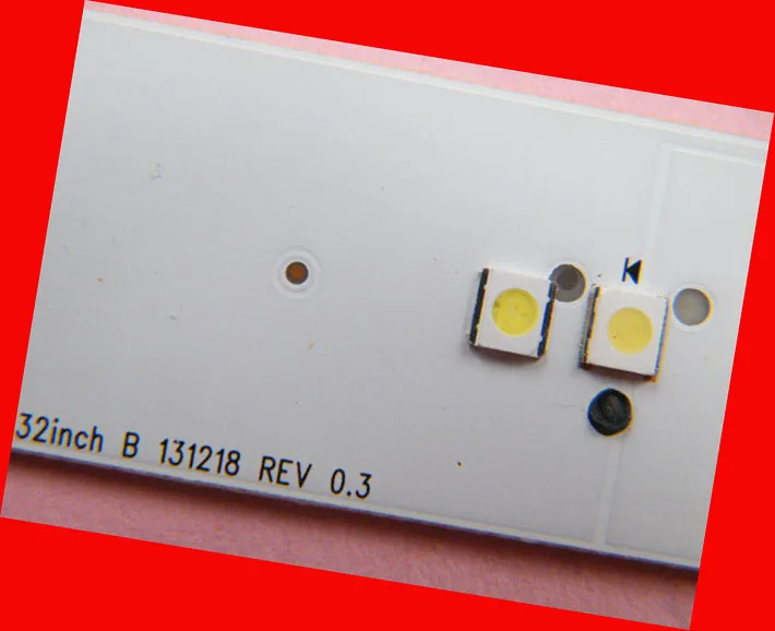 Для светодиодный ремонт lcd-телевизоров ТВ ПОДСВЕТКА светящаяся полоса Ronda 3535 SMD светодиодный бисер светодиодный s 6 V продукт соответствует изображению