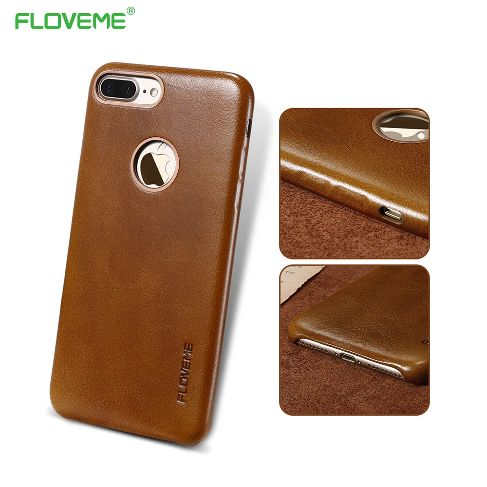 Sexy Floveme Пояса из натуральной кожи чехол для iPhone 7 6 6S Plus Винтаж металлические