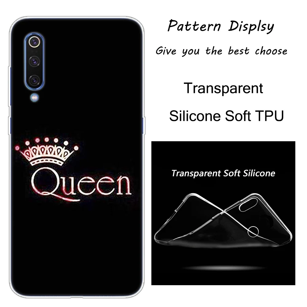 007 Роскошные King queen пара Корона чехол для Xiaomi Pocophone F1 9T 9 9SE 8 A2 Lite A1 A2 Mix3 Redmi K20 7A Note 4 4X5 6 7 Pro S2 - Цвет: 007