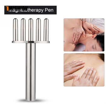 

3 Types Massage Stick Lymphatic Acid Drainage Magnetotherapy Pen Magnetic Fork Meridian Points Massage Stick