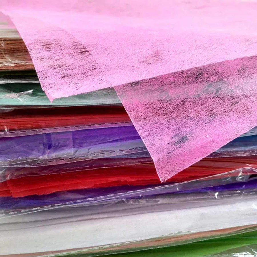 42 Pcs 50 50 Cm Colored Decorative Cotton Paper Gift Flowers