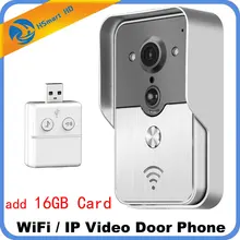 Smart 4G WiFi Video Doorphone IP Camera 16GB Card Wireless Video Intercom System Iphone Android APP