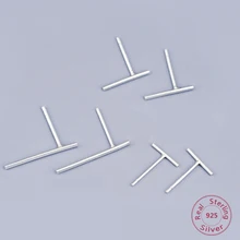 Новинка, 1 пара, 925 пробы, серебряные серьги-гвоздики, твердая штанга, ювелирные изделия для женщин