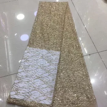 

Jolin-105 glued glitter print african mesh tulle lace 5yards for evening dress