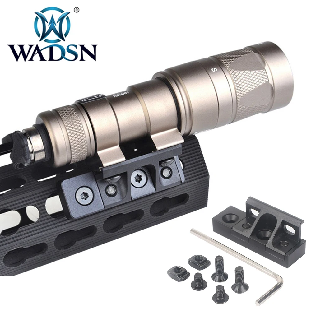 

WADSN Tactical Flashlight Base Mlok Keymod Rollover Light Mount For Surfire M300/M600/M300V/M600V/M600B Softair Scout Lights