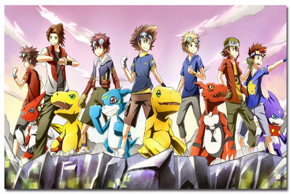 7423 digimon adventure tri japan anime wall sticker art tri posters