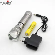 YUPARD 5W LED zoom camping focus torch outdoor lantern zoomable high power flashlight with magnet+18650 battery+direct charger