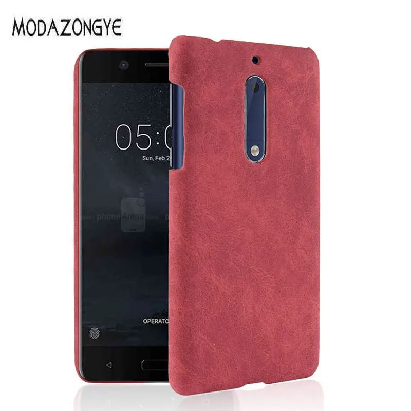 Для Nokia 5 Чехол 2017 чехол Роскошный PU кожаный жесткий для телефона TA-1053 TA-1024 TA-1044 Nokia5