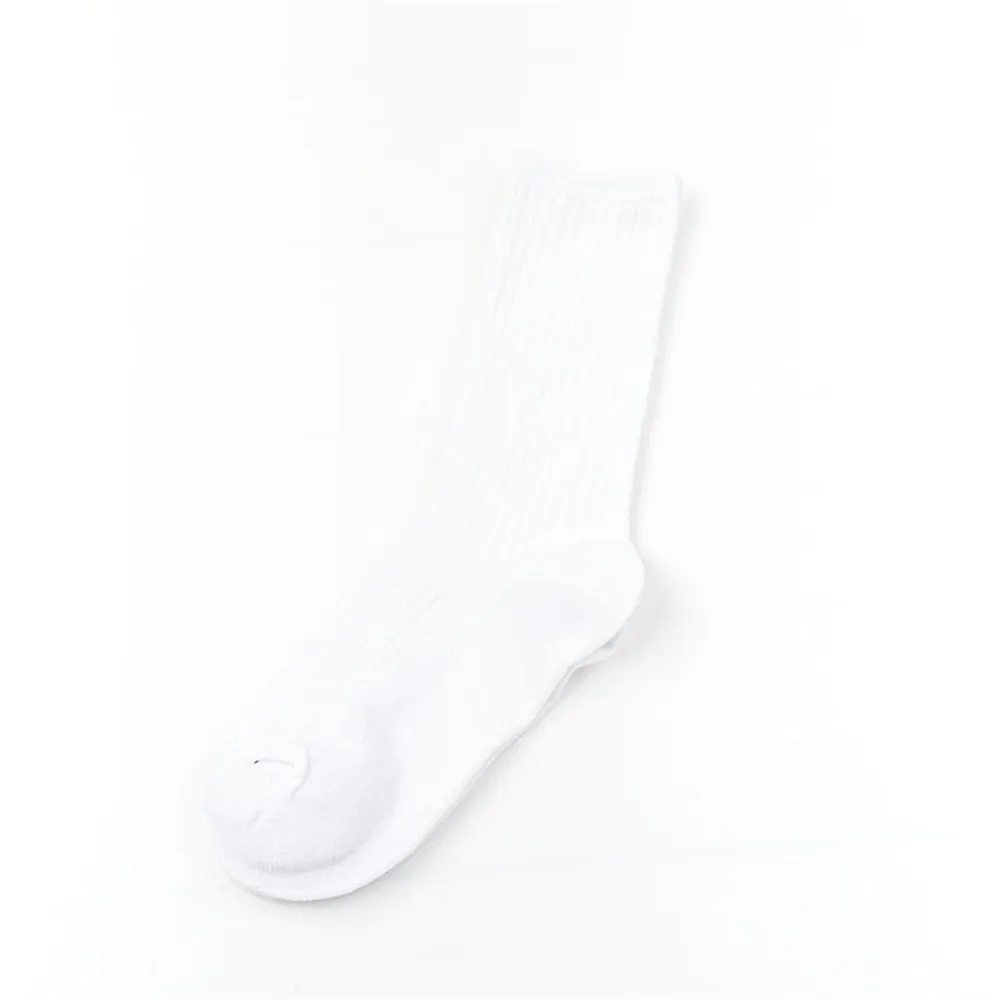 Низкая цена 1 пара мужские спортивные унисекс Повседневное теплая хлопковая шерсть высокие спортивные носки дизайн Модная одежда, носки Лидер продаж - Цвет: white