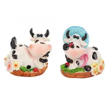 2 шт Смола Имитация коровы форма садовая статуя открытый скульптура газон сад сцена Декор