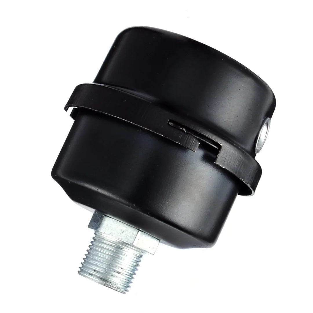 1pc Metal Air Intake Filter Noise Muffler Silencer 5/8" 16mm Thread For Oil-less Air Compressor