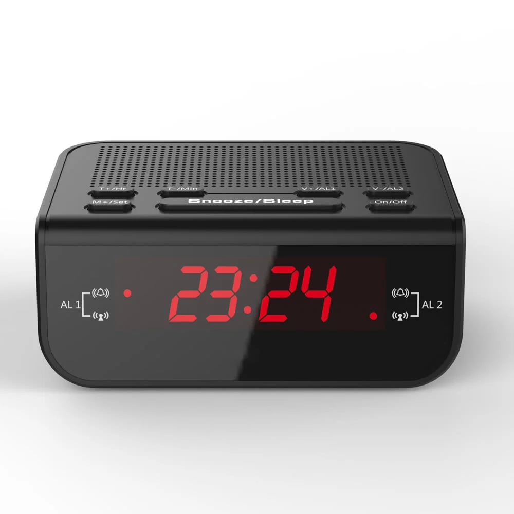 LED Fantastic Fm radio Digital Clock alarm clock with sleep timer snooze fuction Compact Modern Design Reloj Pared | Дом и сад