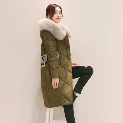 Col D'hiver Manteau Veste Feminino Survêtement De Capuchon À Femmes Tinteen army Longue Parka Green Fourrure Gc132 Chaud 2018 Dames Black Épaissir Femelle Chaqueta 7YpnwAqxx5