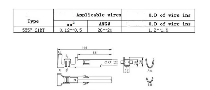 20 штук 4,2 Перемычка мм провода кабель корпус Женский контактный разъем разъема 5557