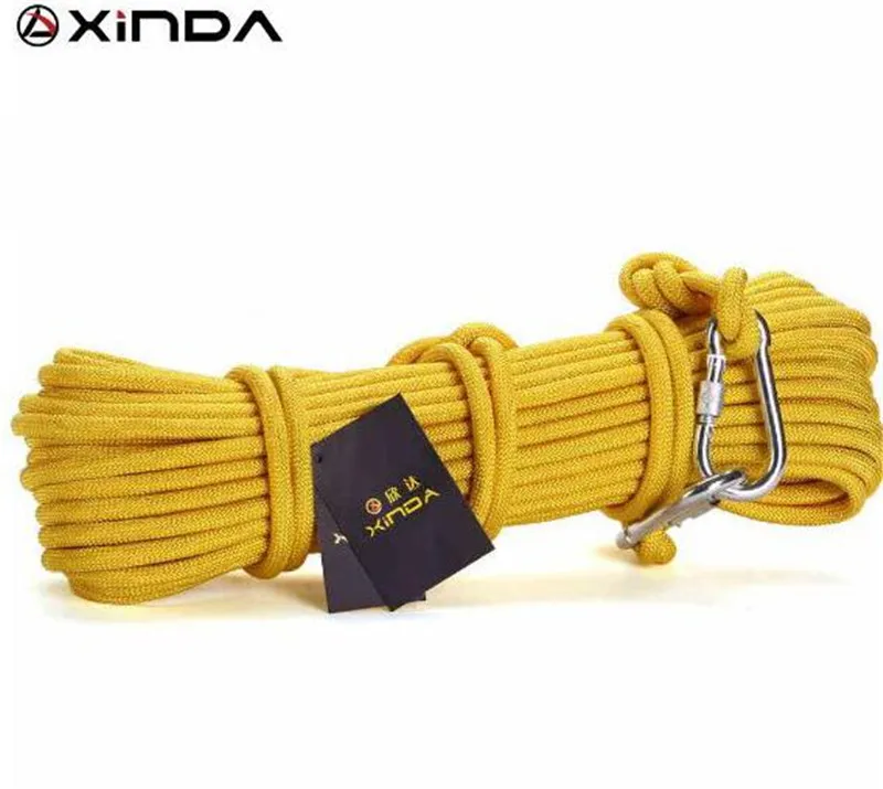 

XINDA 10M Professional Rock Climbing Rope Outdoor Hiking Accessories 10mm Diameter 3KN High Strength Cord Safety Rope