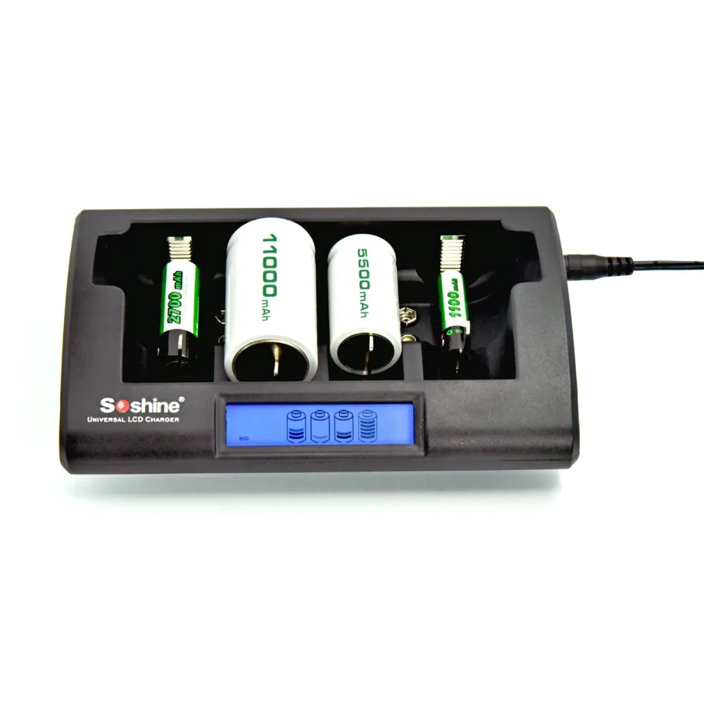 

Soshine CD1 LCD Universal NiMH Battery Charger for AA AAA C D 9V Battery