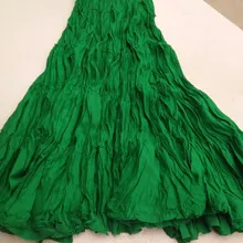 La MaxZa Женские повседневные 5-ти слойной тонкая плиссированная клетчатая юбка лето-Весна Хлопок Макси длинное леди длиной до пола юбка с рюшами