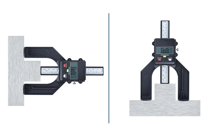 0-130 мм Цифровой измеритель высоты Настольная пила 80 мм глубиномер 3 единицы дюймов/мм/дробь фиксирующий винт деревообрабатывающий фрезерный станок настольные инструменты