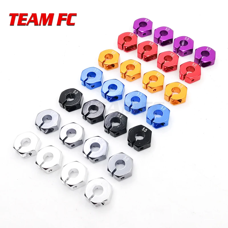 

2set 8pcs HSP Aluminum Wheel Hub Hexagonal Adapter 5.0 Wheel Hex 12mm Drive With Pins For 1/10 Tamiya Car Model Toys RC Parts