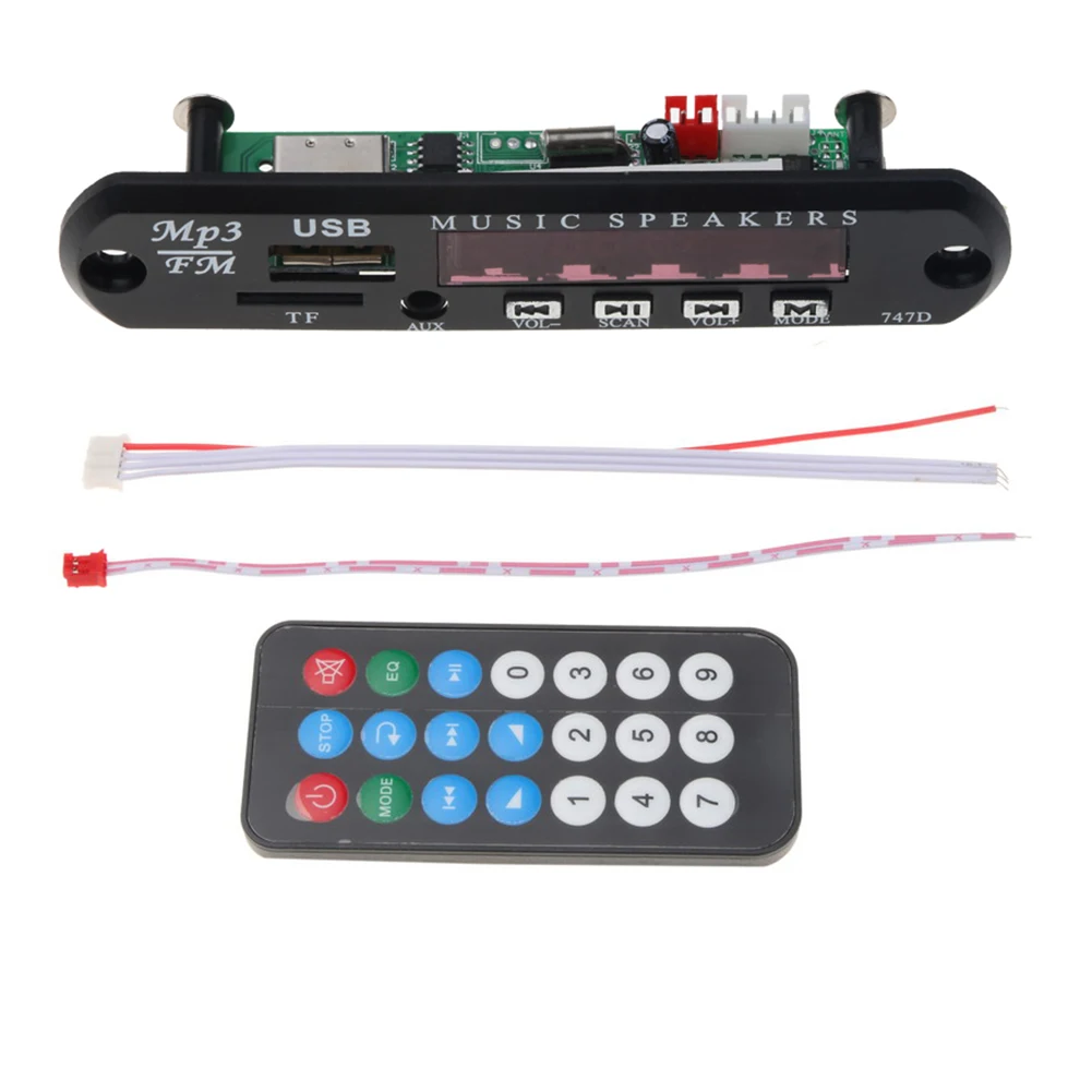 

Q9A 12V Car Remote Decoder Music Speaker MP3 Audio Board AUX TF FM USB Radio