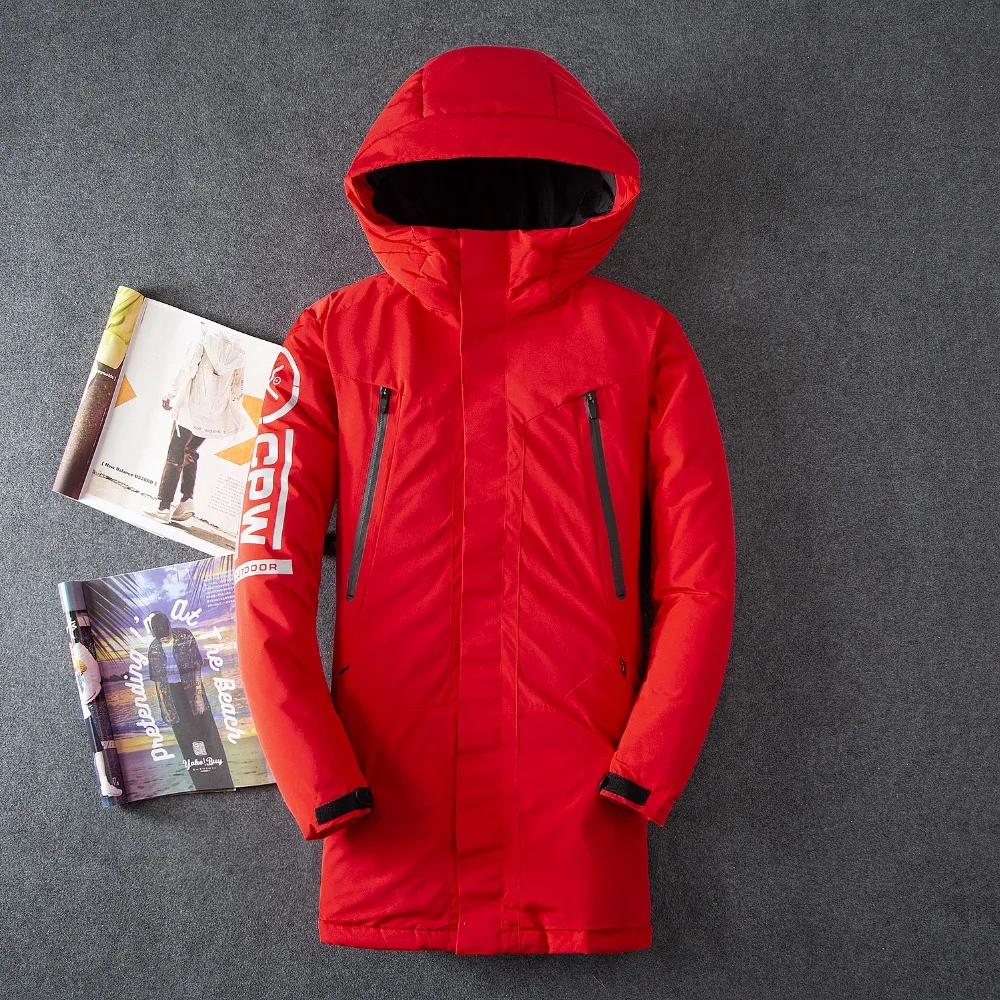 

Mens Hooded Long Duck Down Padded Jackets Man Thick Winter Down Coats Male Fashion Long Overcoat Keep Warm Outerwear