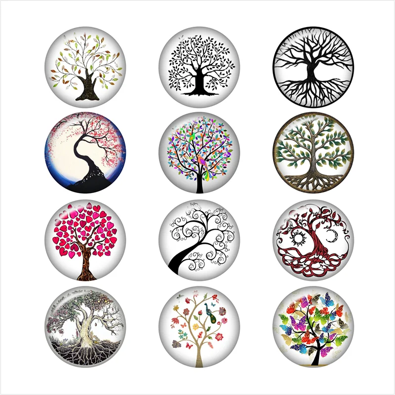 

tree of life glass snap button jewelry photo print Phone Holder DA1022