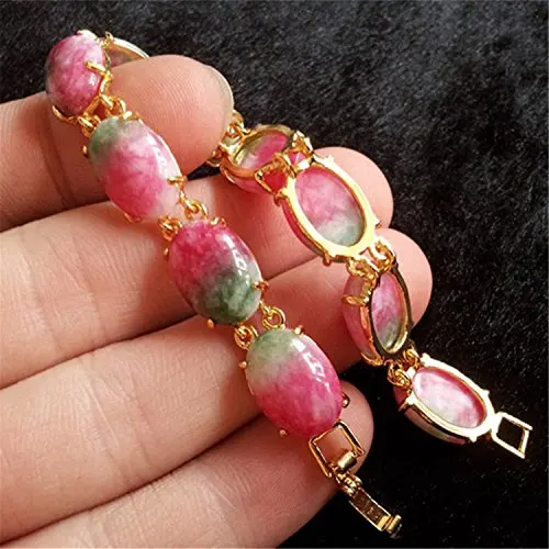 Натуральный персиковый Розовый Jade круглый morther подарок Бусины Буддийские молитвы Мала Браслет Ювелирные изделия с драгоценными камнями
