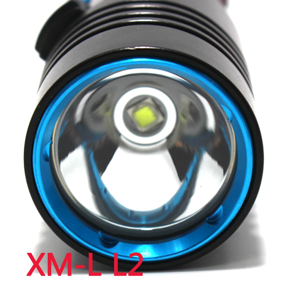 5000лм XM-L2 водонепроницаемый костюм для дайвинга 80 м светодиодный фонарик для дайвинга фонарь лампа походный фонарь с плавным затемнением