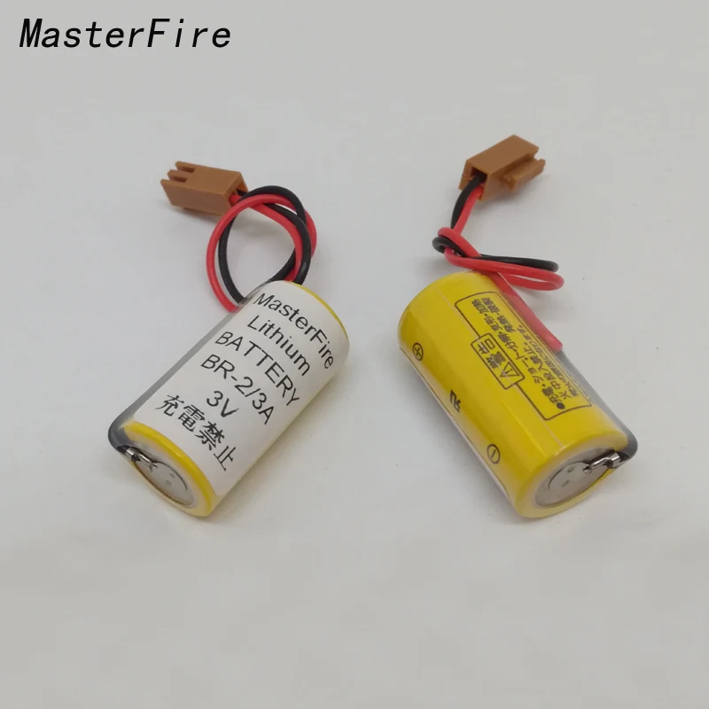 

5pcs/lot New Version 100% Original For panasonic BR-2/3A 3V PLC Lithium Battery Batteries With Two-hole Plug Free Shipping