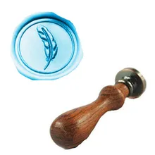 Винтаж фантазии Перо индивидуальный логотип свадебные приглашения Воск уплотнительное штамп палисандр ручки комплект