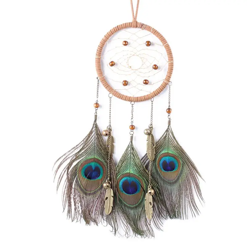 

Dream Catcher Crafe Catcher Sprayed Silver Beads Circle Indian Dreamcatcher Wall Hanging Decoration Craft Gift Kid Room Decor