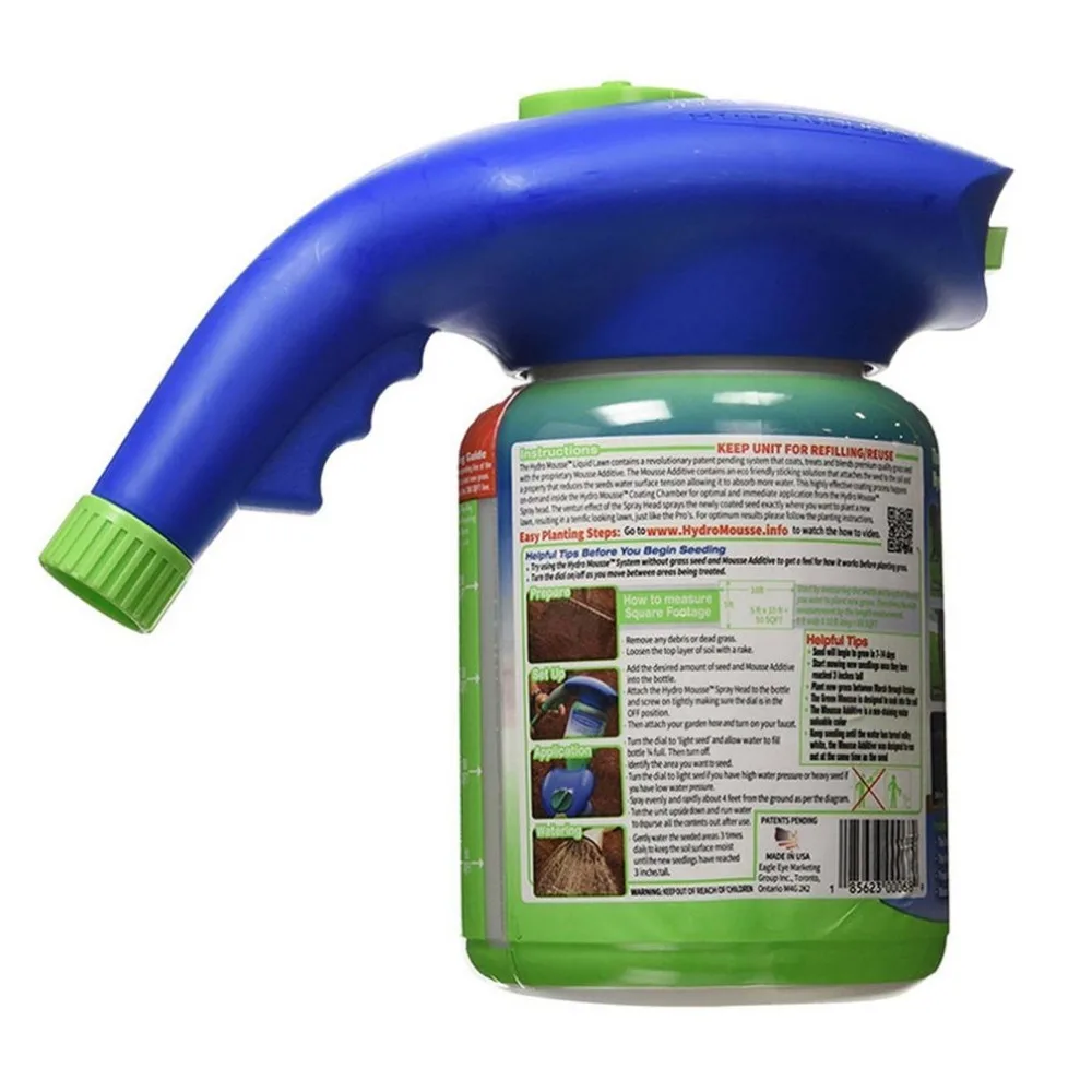 Gardening Seed Sprinkler Lawn Hydro Mousse Household Hydro Seeding System Grass Liquid Spray Device Seed Lawn Care Watering Gardening Seed Sprinkler Lawn Hydro Mousse Household Hydro Seeding System Grass Liquid Spray Device Seed Lawn Care Watering