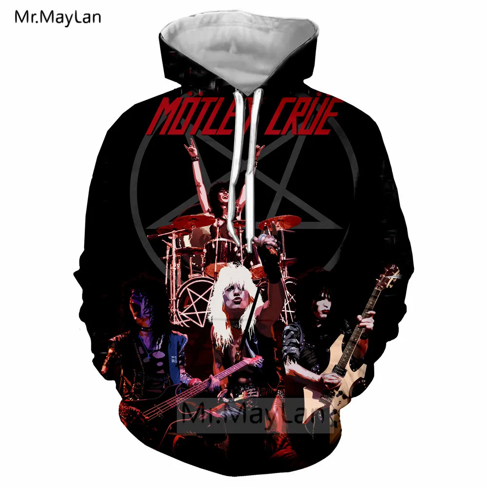 Pop Heavy Glam Metal с надписью Mötley Crüe n поцелуй Группа 3D куртка с принтом для женщин/для мужчин хип хоп толстовки мужчин s Уличная кофты человек одежда