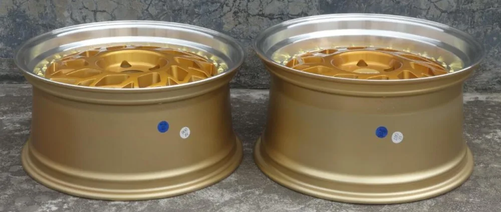 18 дюймовые автомобильные диски Deep lip Gold 18x8 5 18x9 5x112 5x14 3 из сплава для Honda|Диски
